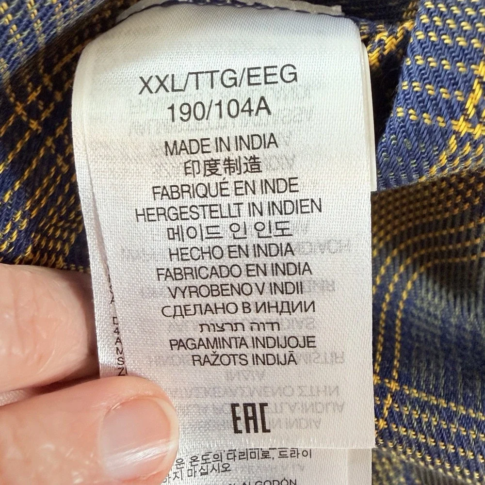 Marmot Mountain Works Fairfax Flannel Shirt‎ XXL 2TG Plaid Lightweight NWT